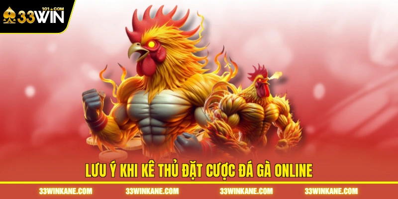 Lưu ý khi kê thủ đặt cược đá gà online